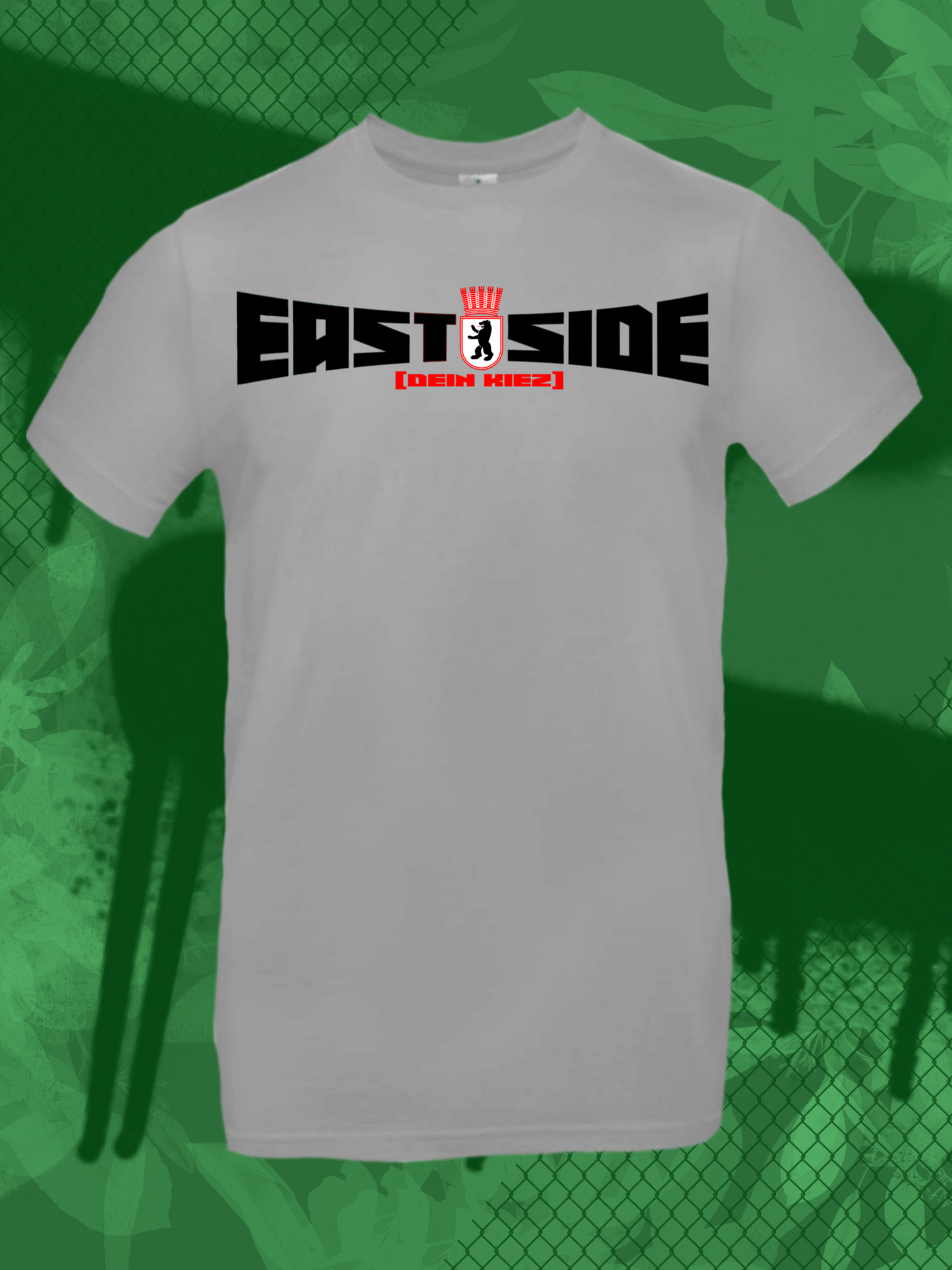 EastSide + Kiez grau/schwarz T-Shirt