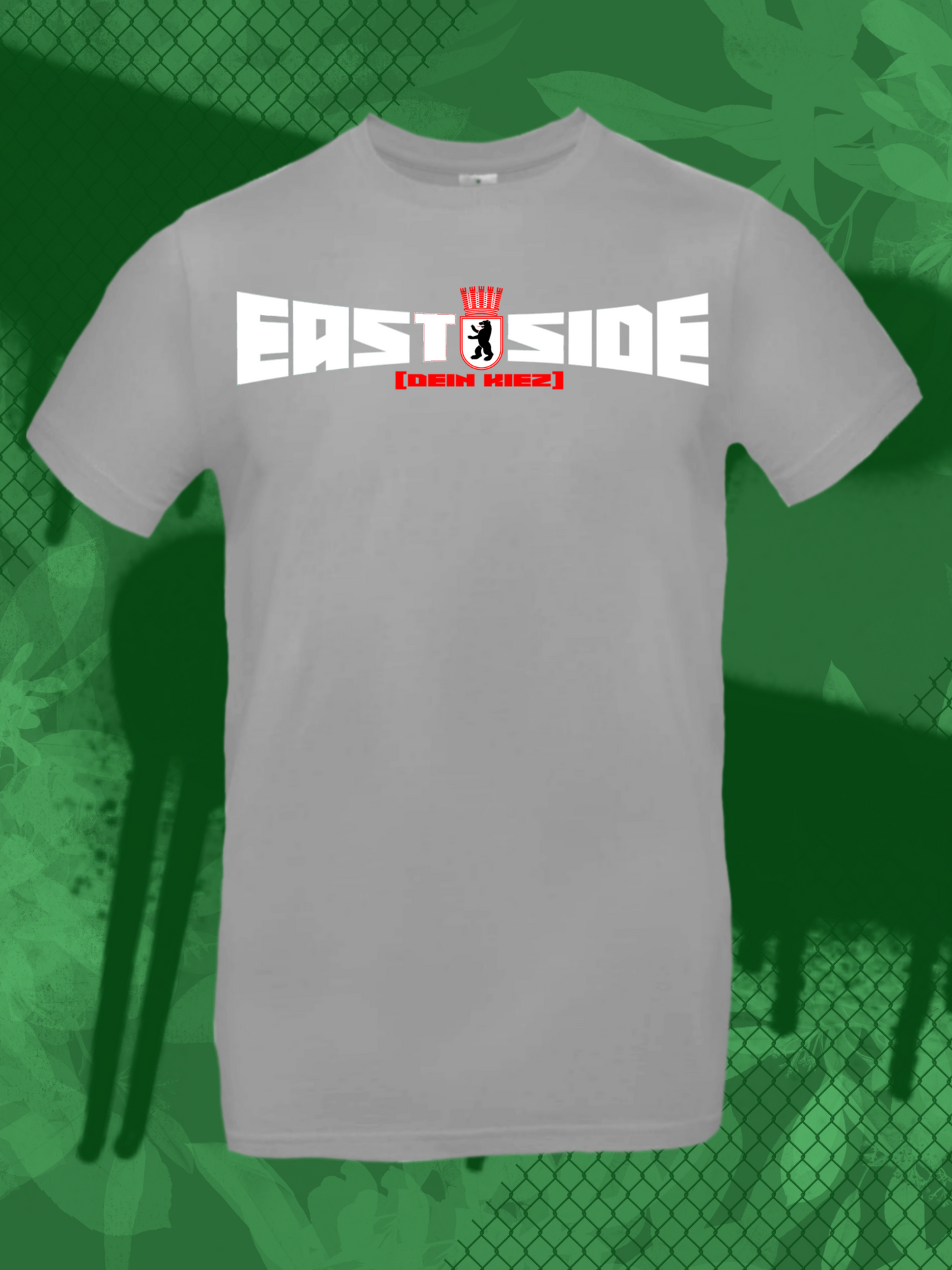 EastSide + Kiez grau/weiß T-Shirt
