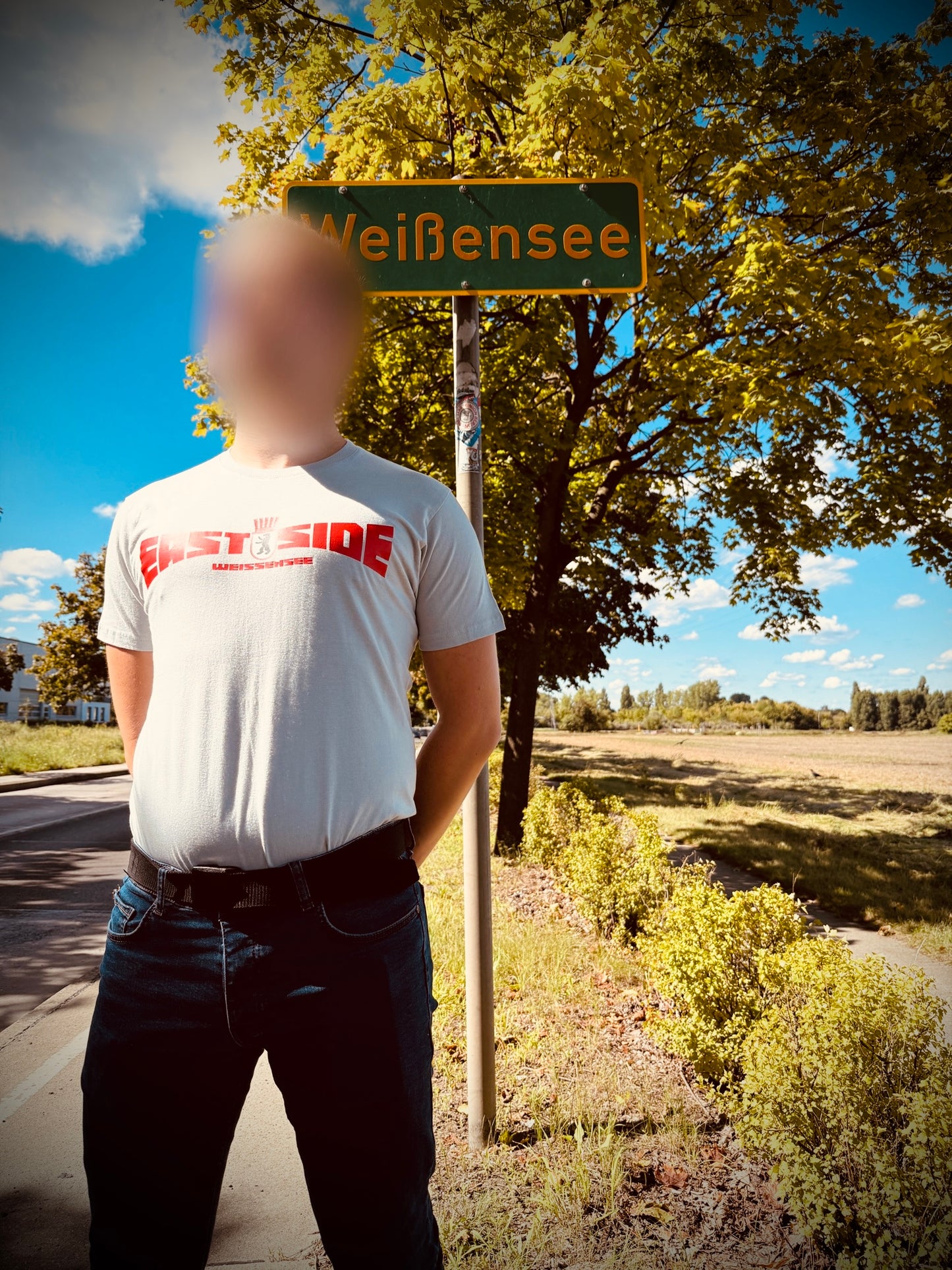 EastSide + Kiez weiß/rot T-Shirt