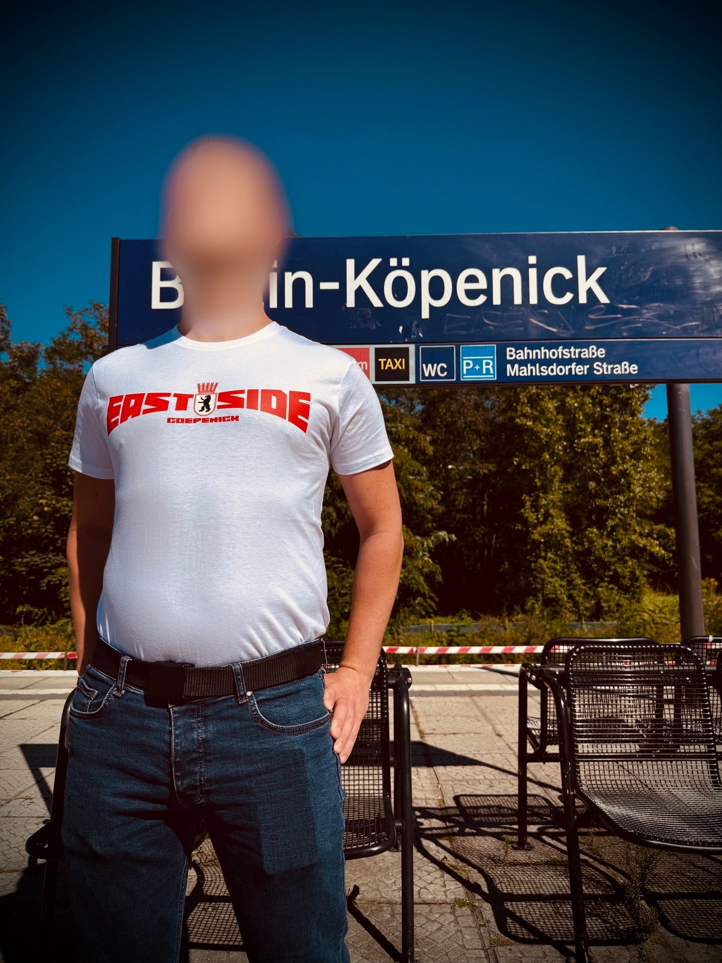 EastSide + Kiez weiß/rot T-Shirt