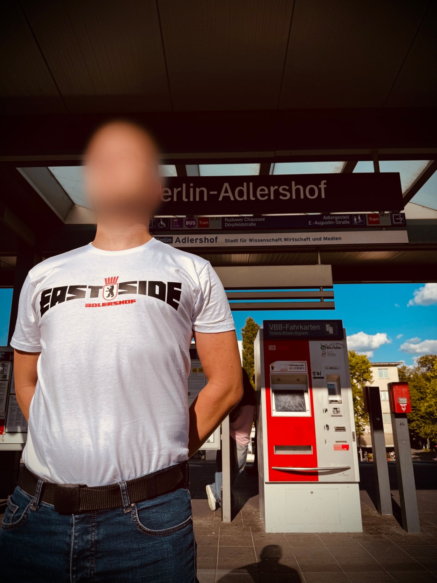 EastSide + Kiez weiß/schwarz T-Shirt