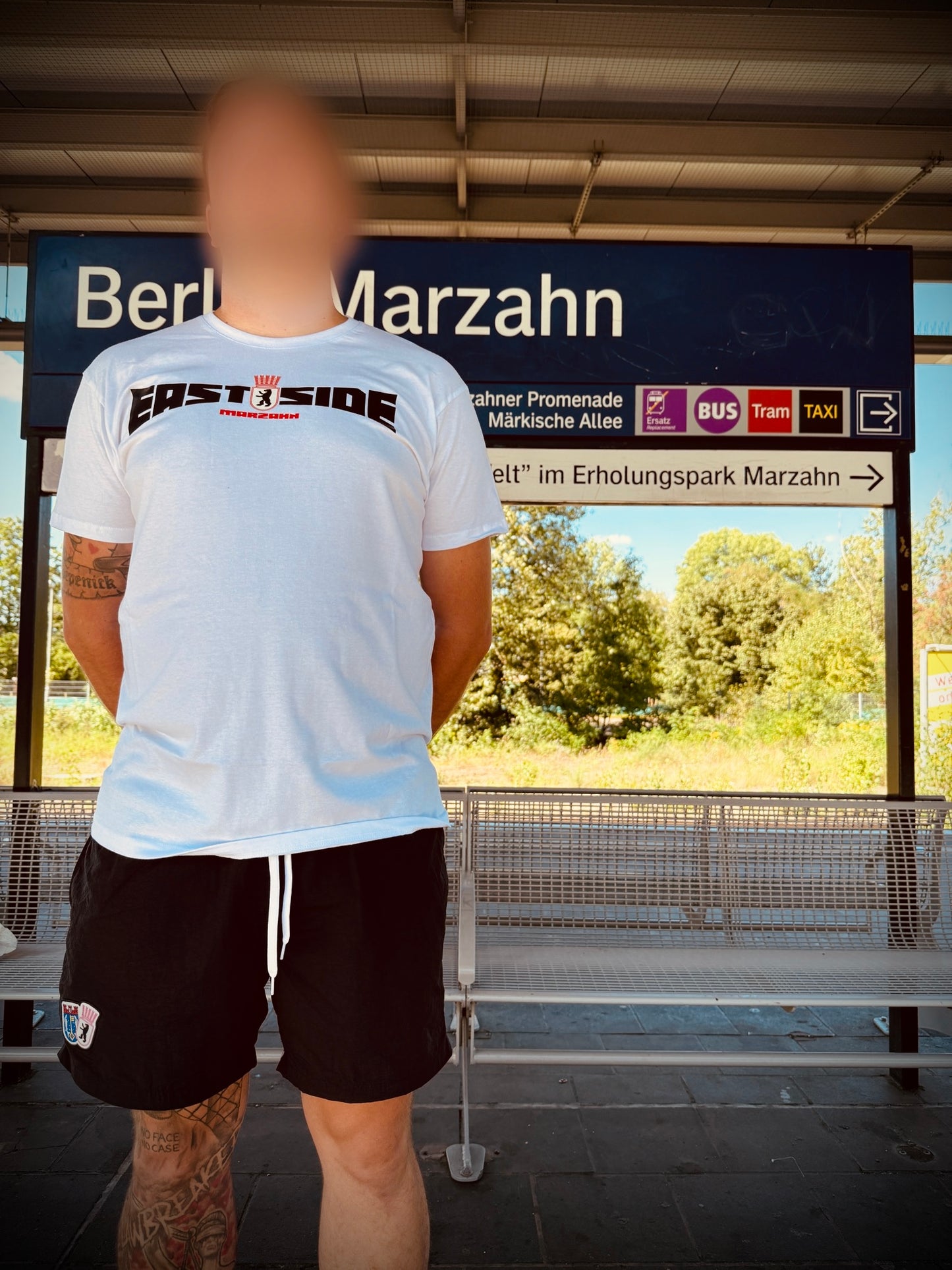 EastSide + Kiez weiß/schwarz T-Shirt