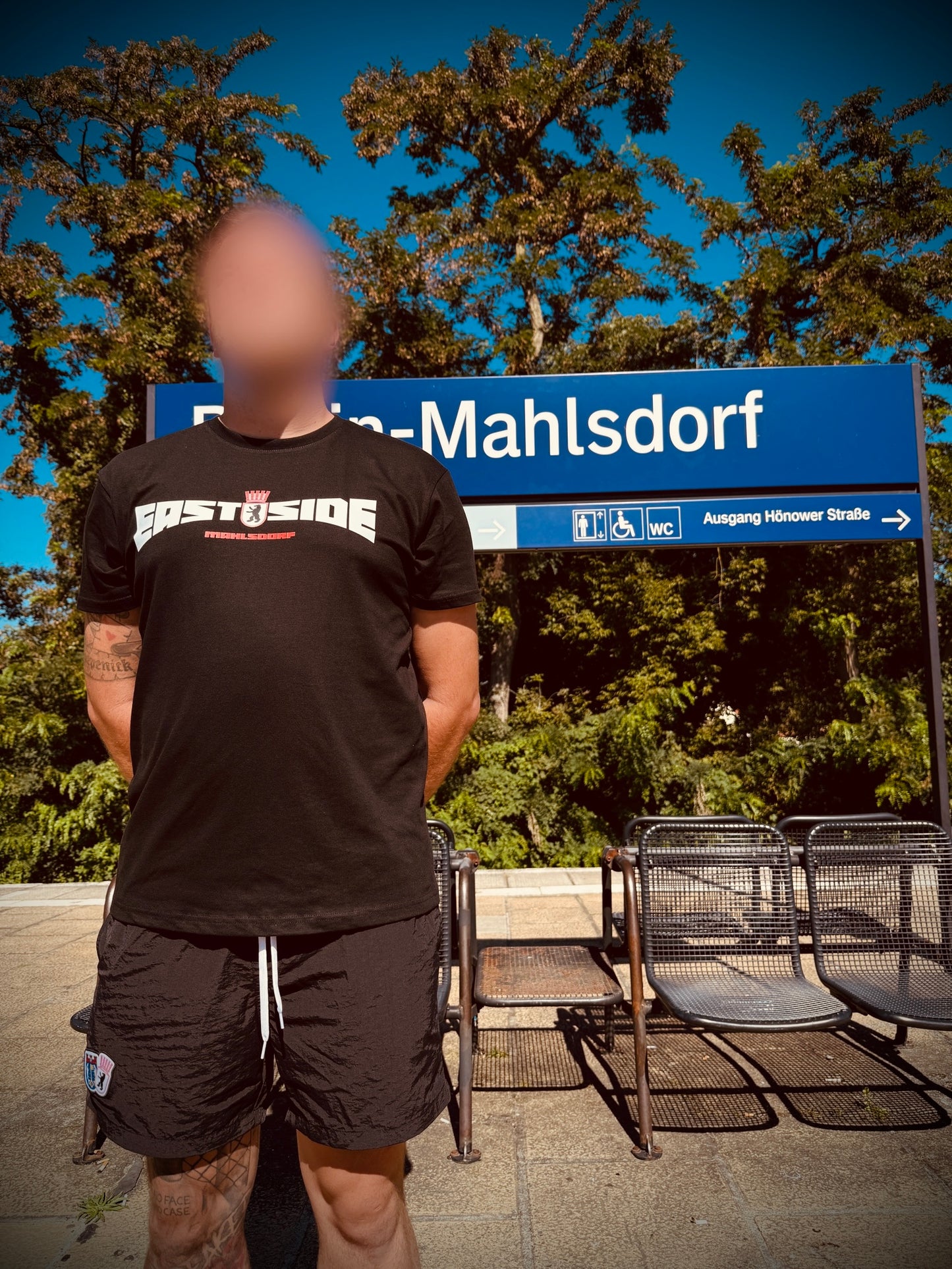 EastSide + Kiez schwarz/weiß T-Shirt