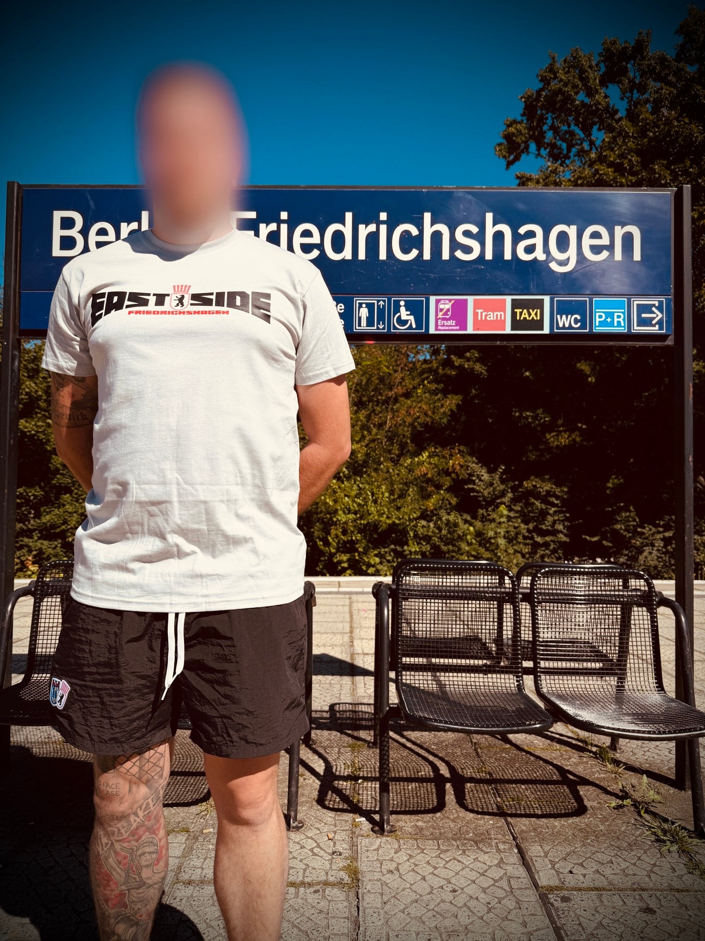 EastSide + Kiez weiß/schwarz T-Shirt